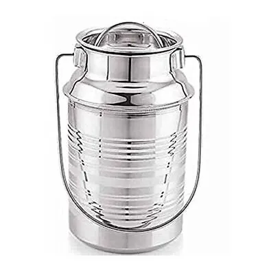 Stainless Steel Milk Storage Can Color Silver 2 Litre Free Ship • £20.24