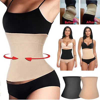Postpartum Belly Recovery Belts Girdle Tummy Tuck Band Waist Trainer Body Shaper • £12.79