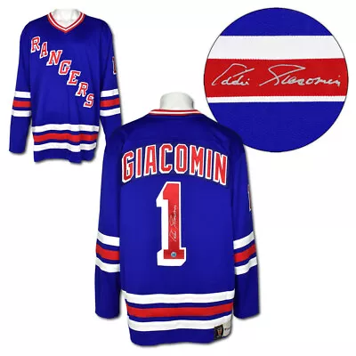 Ed Giacomin New York Rangers Signed Vintage Fanatics Jersey • $318.20