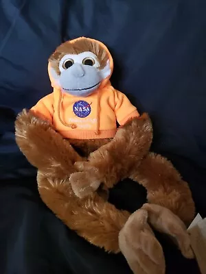 The Petting Zoo Monkey W/ Adjustable Arms & Legs Nasa Sweatshirt Removeable • $11