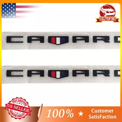 2pcs Tri-color For Chevy Camaro Side Fender Badge Emblem Nameplate Letters 16-19 • $17.99