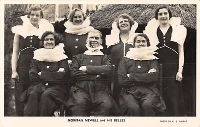 POSTCARD    THEATRE / MUSIC  HALL   NORMAN  NEWELL  &  His  Belles • £3.56