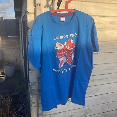 Adidas London 2012 Team Gb Paralympic Games Official T Shirt Xl • £11.99