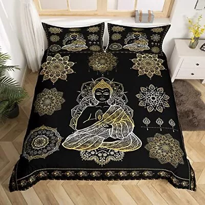 Boho Queen Duvet Cover Set Mandala Print Ethnic Exotic Bedding Microfiber • $57.58
