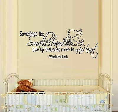 Sometimes The Smallest Things #5: Winnie The Pooh  ~  Decal Popular Characters • $15.59