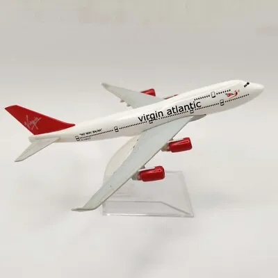 16cm B747 Boeing Virgin Atlantic Metal Aircraft Plane Model Gift UK • £10.50