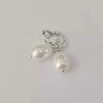 Pandora Silver Earrings Pearl Earrings • £28