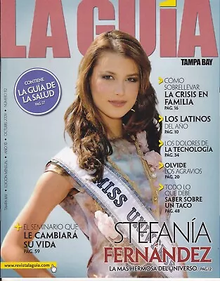 Stefania Fernandez 2009 La Guia Latin Photo Magazine Miss Universe Venezuela 08' • $14.50