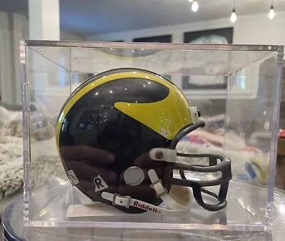 Michigan Mini Helmet Plus Acrylic Box • $35