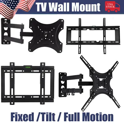 Fixed/Tilt/Full Motion TV WALL MOUNT BRACKET 14 22 32 40 42 46 50 55 60 65 70 In • $11.11