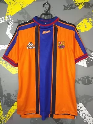 Barcelona Away Football Shirt 1996 - 1997 Kappa Match Worn #23 Mens Size S Ig93 • $254.99