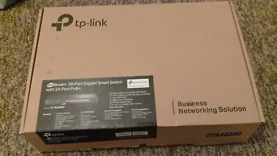 TP-Link 28-Port Gigabit Smart Switch With 24-Port PoE+4 X 1G SFP Ports (250W) • £99.99