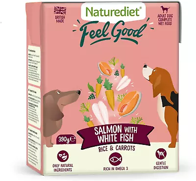 Naturediet - Feel Good Wet Dog Food Natural And Nutritionally Balanced Salmon • £24.62