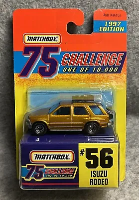 1997 Matchbox 75 Challenge Isuzu Rodeo #56 • $9