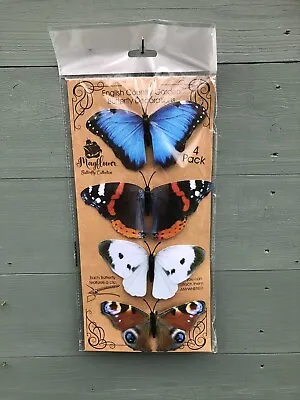 English Country Garden Butterfly Decorations On Clips - Indoor - Outdoor  • £3.95