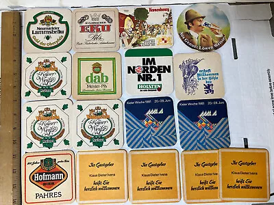 Vintage German Beer Meister Bar Coasters Lot Of  17 • $10
