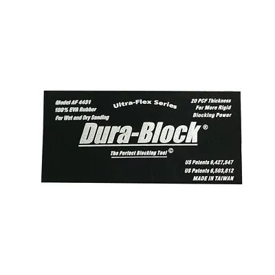 $17.99 • Buy Dura-Block 2-3/4  X 5-3/8  Ultra-Flex PSA Block AF4431 - 100% EVA Rubber