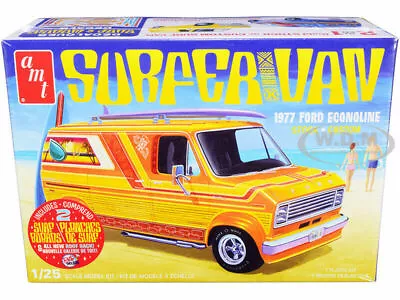 Skill 2 Model Kit 1977 Ford Econoline Surfer Van & Surfboards 1/25 Amt Amt1229 M • $29.59