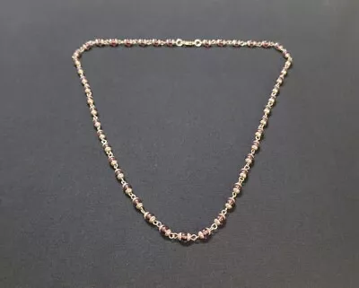 Vintage Mid-Century Taxco Sterling Silver Glass Necklace • $100