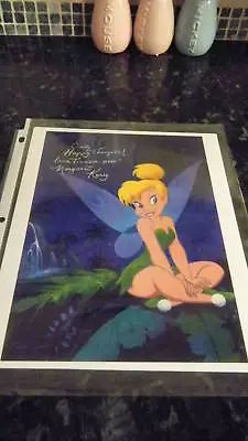 Tinkerbell Sitting Crossed Legs Signed By Margaret Kerry The Original Tinkerbell • $89.99