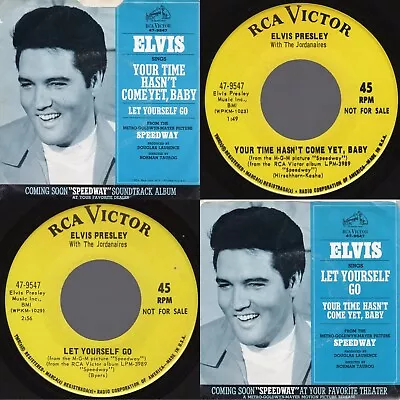 ALL EX PROMO  Elvis Presley  Your Time Hasn't Come Yet Baby  RCA Victor 47-9547 • $55