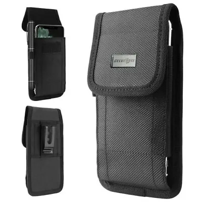 For Samsung Galaxy S24 S23 S22 S21 Ultra Nylon Pouch Belt Clip Wallet Case Cover • $23.95