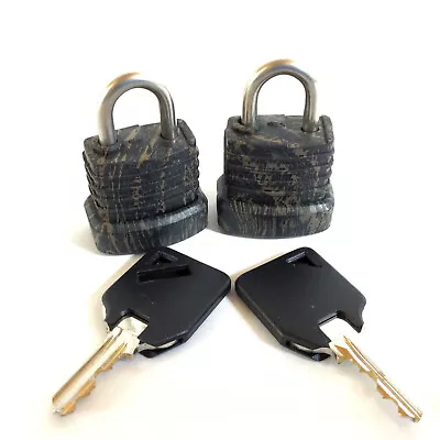 2 Pack Field & Stream Rubber Coated Camo Mini Lock With Keys • $7.95