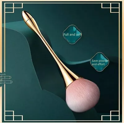 Gold Waist Brush Powder Loose Face Makeup Foundation Soft Fluffy Tool • $6.89