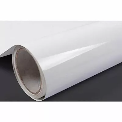 3m White Gloss Self Adhesive Wallpaper Vinyl Furniture Wrap Stickers Kitchen • $16.19