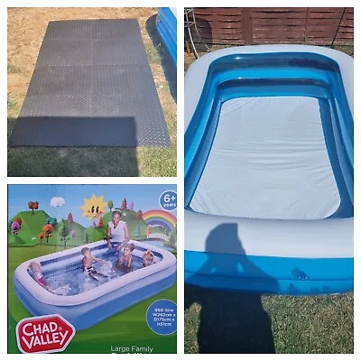 Chad Valley Paddling Pool Floor Protector Ground Mats (extra Thick) • £29.99