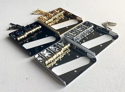 £10.99 • Buy Telecaster Vintage Ashtray Tele Bridge 3 Brass Or Steel Saddle Chrome Gold Black
