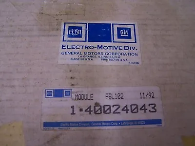 $1499 • Buy GM General Motors ELECTRO-MOTIVE DIV. FBL102 Module 1-40024043 NEW SEALED 
