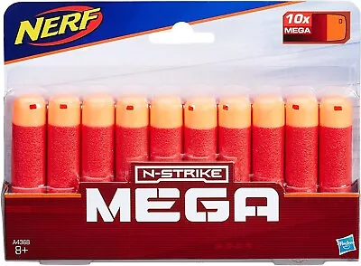 $12.35 • Buy NERF Mega 10 Pack Genuine Darts - For Use With Mastodon, Cyclone Shock & More