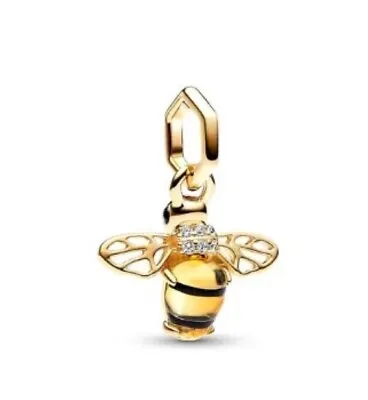 GOLDEN BEE S925 Sterling Silver Charm By Charm Heaven NEW • $28.50