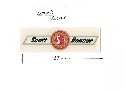 Scott Bonnar Vintage Mower Repro Winged Decal (small Size Blades Pattern) • $3