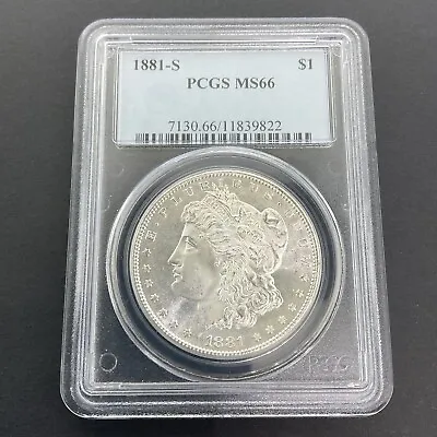 1881 S Morgan Silver Dollar PCGS MS-66 • $228.48