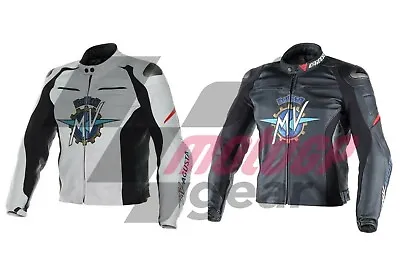 WWS MV AGUSTA Riding Jacket MOTORBIKE LEATHER JACKET ALL SIZE AVAILABLE • $155.56