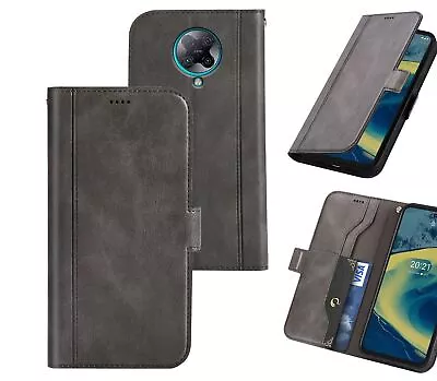 $7.50 • Buy Xiaomi Poco F2 Pro Wallet Case Cowhide Finish Side Magnet Buckle