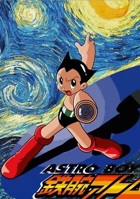 DEATH NYC Ltd Signed LG Art Print 45x32cm Astro Boy Mighty Atom Manga Comic • $199.99