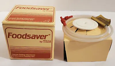 Vintage Tilia Foodsaver Vacuum Sealing Attachment Standard Canning Jars W/ Tube • $16.95