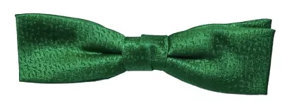 Vintage  Bow Tie Retro 5” Kelly Green Tie Royal Rust Resistant Clip-On • $12.50