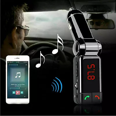 Wireless Bluetooth Car FM Transmitters  MP3 Player USB Charger Handfree Kit UK  • £2.67