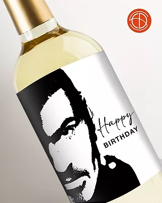 Celebrity Wine Bottle Label/Sticker George Michael Olly Murs Prince Rod Stewart • £3.75