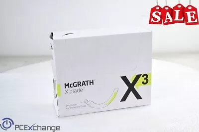 McGrath X3 Disposable Laryngoscope Blade Intubation Box With 10 Units X3-003-000 • $229