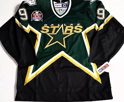Vtg-nwt-md Mike Modano Dallas Stars Grn 1999 Stanley Cup Patch Ccm Hockey Jersey • $399.99