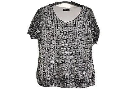 £16 • Buy Forever  By Michael Gold Ladies Top Size XL Navy & White