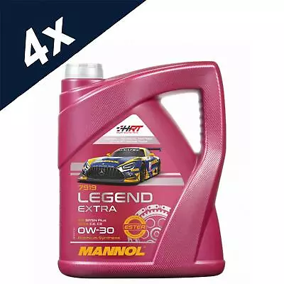 £81.59 • Buy 4x5L MANNOL 0w30 Fully Synthetic Engine Oil C2/C3 WSS-M2C950-A LL12FE, MB229.51