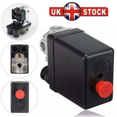£7.69 • Buy Air Regulator Compressor Pressure Control Switch Valve 20A Relief Gauge Tool UK