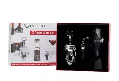 Vinturi 3 Piece Deluxe Wine Bundle (Stopper Aerator Corkscrew) • $18