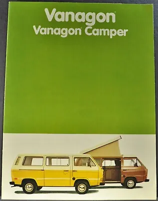1981 Volkswagen Vagagon Brochure Camper Bus Van Excellent Original 81 VW • $10.95